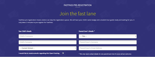 FastPass Pre-registration