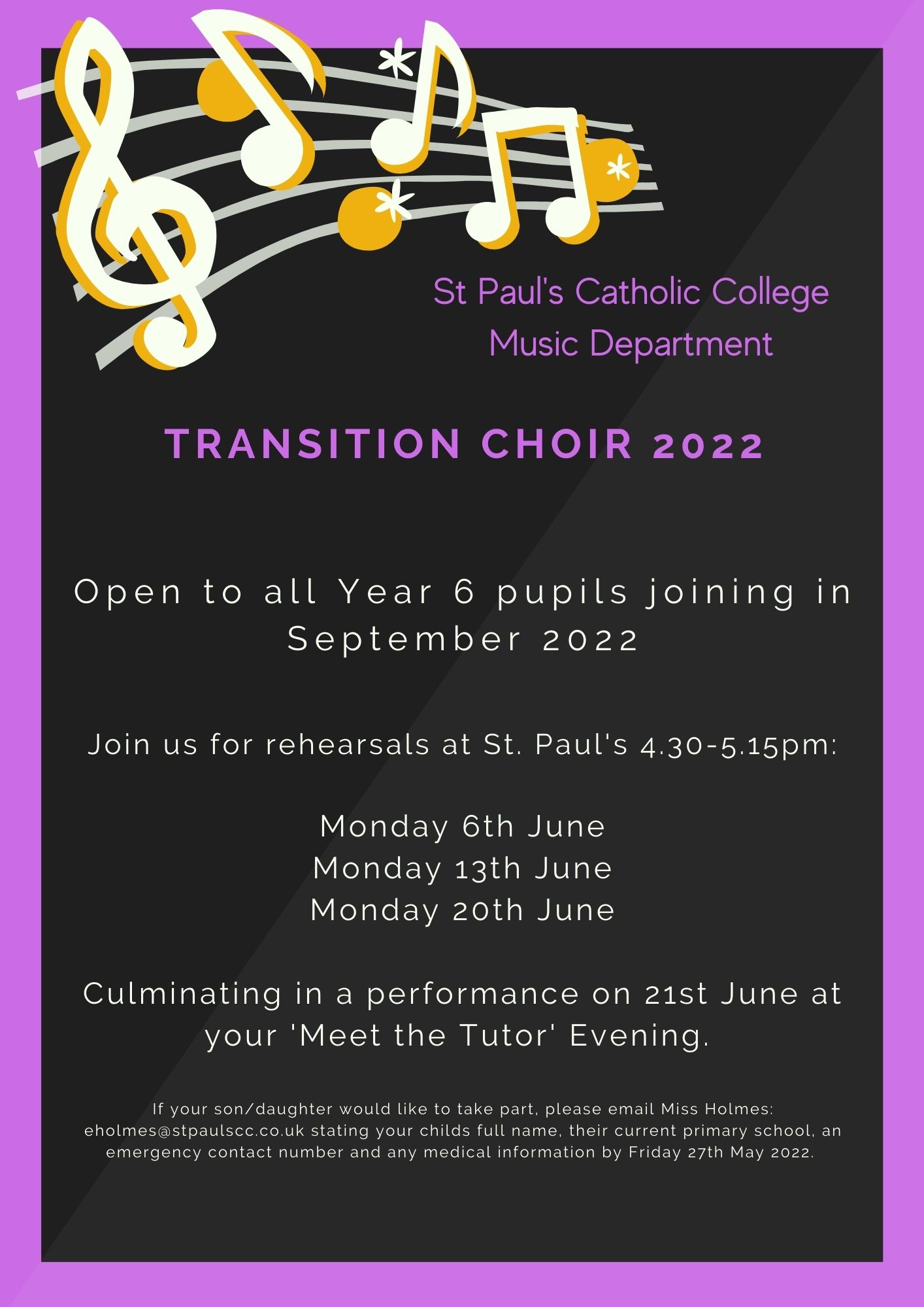 Transition Choir project