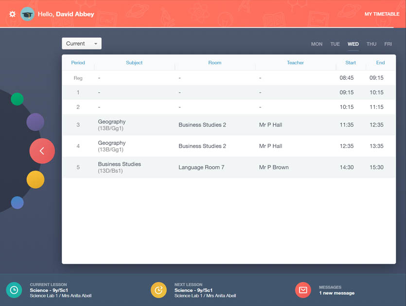 Timetable